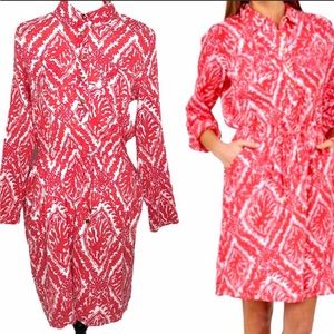 LILLY PULITZER Doreen Tie Waist Gauze Pink Dress